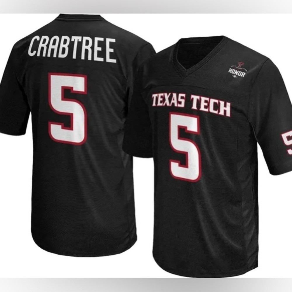 Retro Brand Men's Texas Tech Red Raiders Crabtree #5 Football Jersey NWTSize XXL